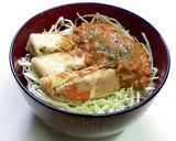 おから煮の揚げ詰め焼き人参カレーソース丼作り方3写真