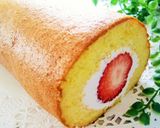 ❁しっとりふわふわ苺のロールケーキ❁作り方16写真