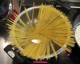 椎茸とアスパラとベーコンのクリームパスタ作り方5写真