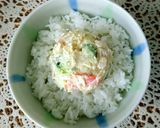ポテサラとひじき煮のピリ辛マヨ丼作り方1写真