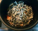 いりこ(煮干)まるごと炊き込みご飯作り方3写真