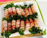 豚肩ロースのかいわれ巻き作り方1写真