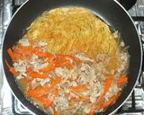 簡単かた焼きそば焼きそば麵もやし豚肉人参作り方11写真