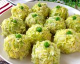 フライパンde簡単♡春キャベツの花焼売作り方8写真