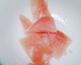 サーモンと生ハムときゅうりの一品料理作り方1写真