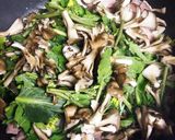 春なので菜の花と舞茸のクリームパスタ作り方3写真
