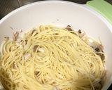 ツナとしめじの和風パスタ作り方2写真