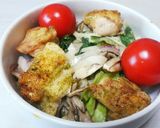 チキンとトマト丸ごとサラダ作り方4写真
