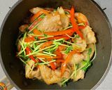 豚バラ肉とパプリカと豆苗の中華炒め作り方7写真