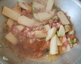 蕪とベーコンのクリームパスタ作り方6写真