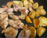 鶏肉とじゃがいものケチャップ炒め作り方3写真