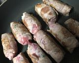 照り焼き風！インゲン豆の肉巻き作り方4写真