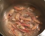 エビ出汁の トマトとセロリの春雨スープ作り方1写真