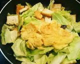 厚揚げとキャベツの卵炒め作り方4写真