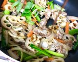 豚肉と蓮根・たっぷり野菜の甘辛炒め作り方4写真