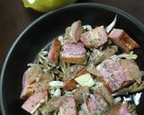 ブロックベーコンと春キャベツのワイン蒸し作り方1写真