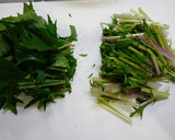 簡単！赤水菜と竹輪の卵とじ作り方1写真
