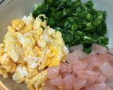 餃子餡(海老ニラ卵)作り方3写真