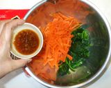 ほうれん草のおひたし♪梅干し梅肉鰹節あえ作り方5写真