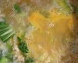 鳥挽肉で親子粥作り方4写真