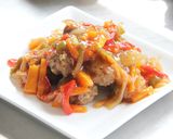 苺ジャムで簡単!肉団子野菜甘酢ソースかけ作り方14写真