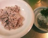 五穀米の大葉塩昆布おにぎり作り方1写真