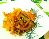お弁当に！人参とかぼちゃの胡麻きんぴら作り方4写真