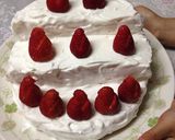 いちごで可愛いひな壇ケーキ♡作り方10写真