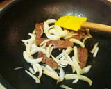 お弁当に！牛肉と玉ねぎのオイスター炒め作り方1写真