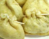 オクラ納豆大葉のお揚げ巾着焼き作り方5写真