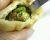 オクラ納豆大葉のお揚げ巾着焼き作り方4写真