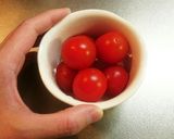 トマトとチーズのあっちっちココット作り方1写真