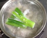 手羽元とねぎの塩麹ご飯作り方3写真