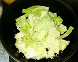 春キャベツのなんちゃってたらこパスタ作り方2写真
