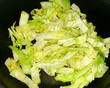 春キャベツのなんちゃってたらこパスタ作り方3写真