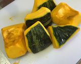 ほっくほく〜かぼちゃの煮物作り方1写真