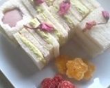 桜舞う♡空豆サンドイッチ♪作り方8写真