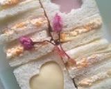 桜舞う♡空豆サンドイッチ♪作り方9写真