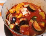 チキンボールと夏野菜のトマト煮込み作り方5写真