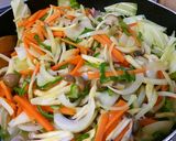 焼きそばを水無しで、塩味で。作り方6写真