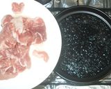 納豆キムチうどん♪白菜キムチ豚肉豆腐入り作り方2写真