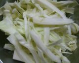 かっぱえびせんとキャベツでおつまみ♪作り方1写真