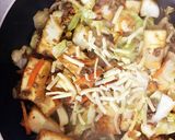 『厚揚げの味噌辛チーズ炒め』作り方5写真