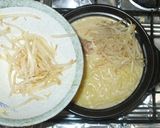 豚骨ラーメン豚バラ肉で豚骨風豆腐ラーメン作り方7写真