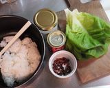 カレートマトのココナッツオイルおにぎらず作り方1写真