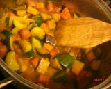 夏野菜たっぷり　カレー風味豆乳キッシュ♪作り方4写真