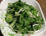 ワサビ菜＋きゅうり＋水菜の春サラダ作り方5写真
