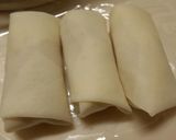 明太チーズちくわ☆ミニ春巻作り方9写真