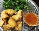 簡単！パクチーと食す鶏の唐揚げ タイ風作り方3写真