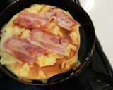 朝食に！ベーコンとチーズのホットケーキ作り方4写真